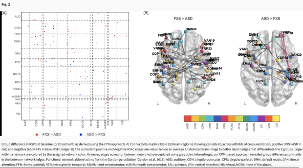 Brief intensive social gaze training reorganizes functional brain connectivity in boys with fragile X syndrome (Saggar et al., 2022)
